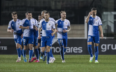 Celebració arlequinada després d'un dels dos gols | LaLiga